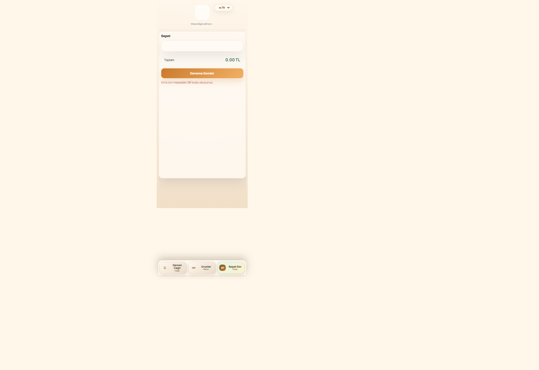 QR menu ve guest kanali detay